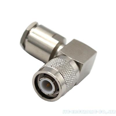 RF Coxia Connector TNC Right Angle Plug Male Clamp For RG213 RG214 RG216 RG8 Cable Connectors