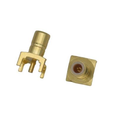 RF Coaxial Connector Straight SMB Male Edge For PCB Mount