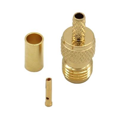 Coaxial Connector SMA Female Crimp For RG174 RG316 Cable Connector