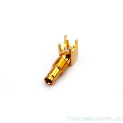 SAA 1.0/2.3 CC4 male plug rf coaxial connector right angle adaptor