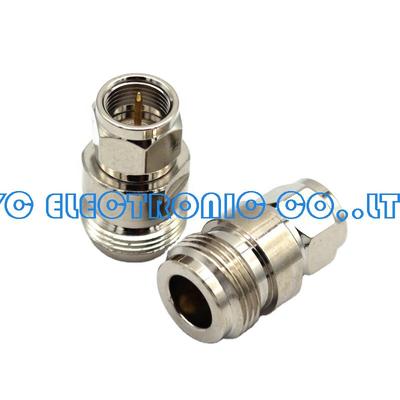 N female RF coaxial to F male adapter