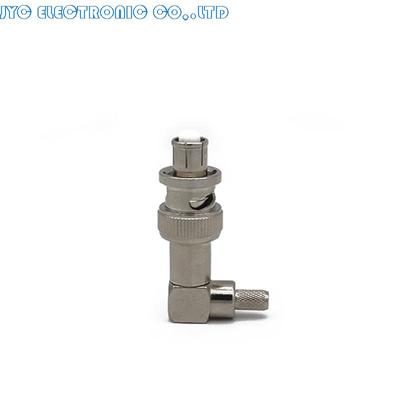 5000V BNC Male Connector SHV Male Plug Right Angle 90 Degree RG59 RG6 LMR195 Cable Coaxial Connector
