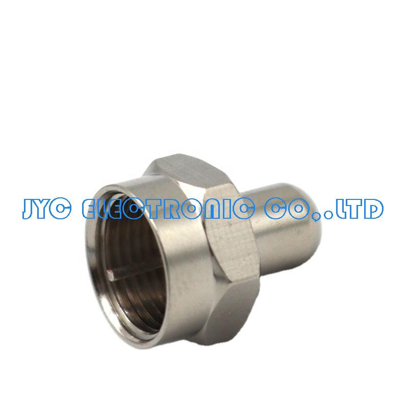 F Type Male Connector 75ohm for Coax Coaxial Cable RF Connector,F terminator 75ohm