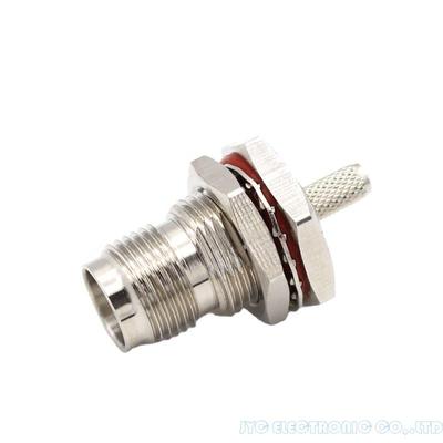 Coaxial Connector TNC Jack Female Bulkhead Crimp For RG174 RG316 Cable Connector