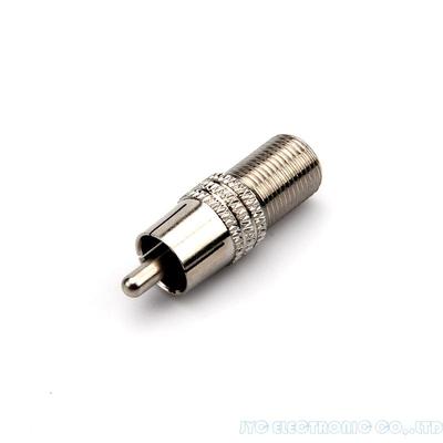 F Female to RCA Male Adapter