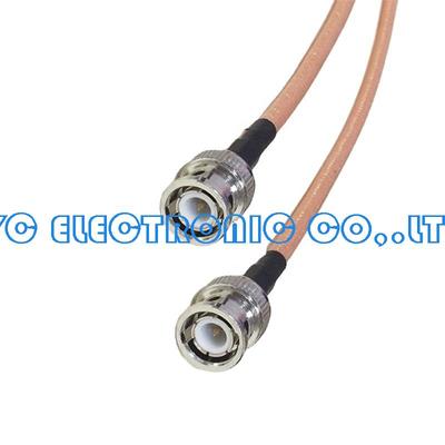 Factory Price BNC Male to Crimp to BNC Male RG142 RF Cable Assembly