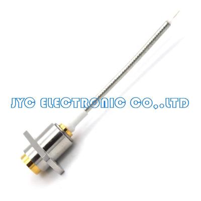 BMA Coaxial Cable Assembly BMA Jack Female Connector 2 Hole Flange Crimp for Semi-Rigid .086" RG405