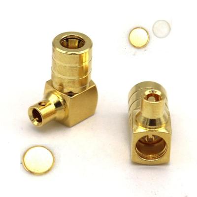 RF Connector SMB Female Right Angle Solder Crimp For RG405 Cable Connector