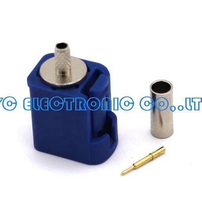 Fakra C Type Straight Crimp For RG178 RG174 RG316 Cable Connector SMB Fakra