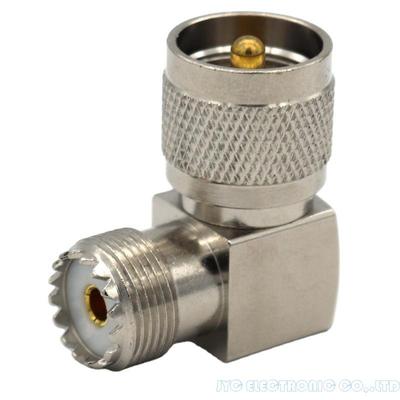 Right Angle PL259 to SO239 Adapter 90 degree UHF Male To UHF Female Adapter