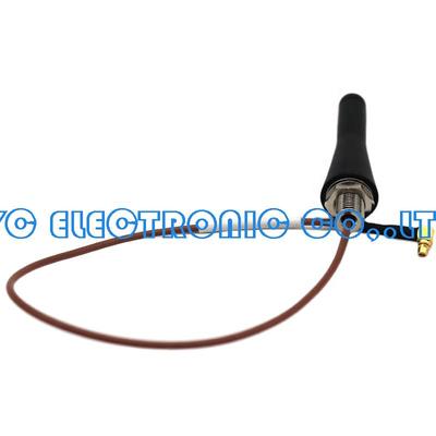 M18X1 Swrew coaxial to RG316 to RF MMCX 90 degree male connector cable assembly