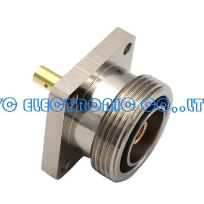 DIN female solder to PCB flange