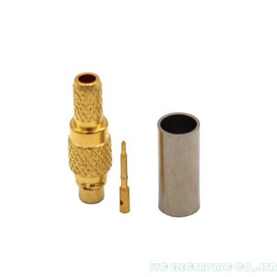 MMCX Plug Male Crimp For RG174 RG316 Cable Connector MMCX Straight Connector