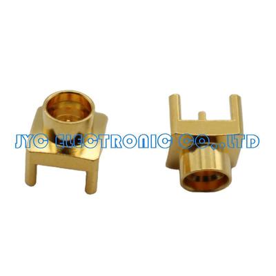 high-end performance 5G connector SMP for PCB mount golden plating