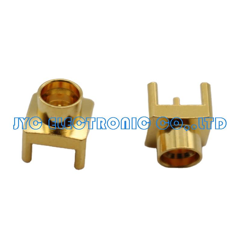 high-end performance 5G connector SMP for PCB mount golden plating